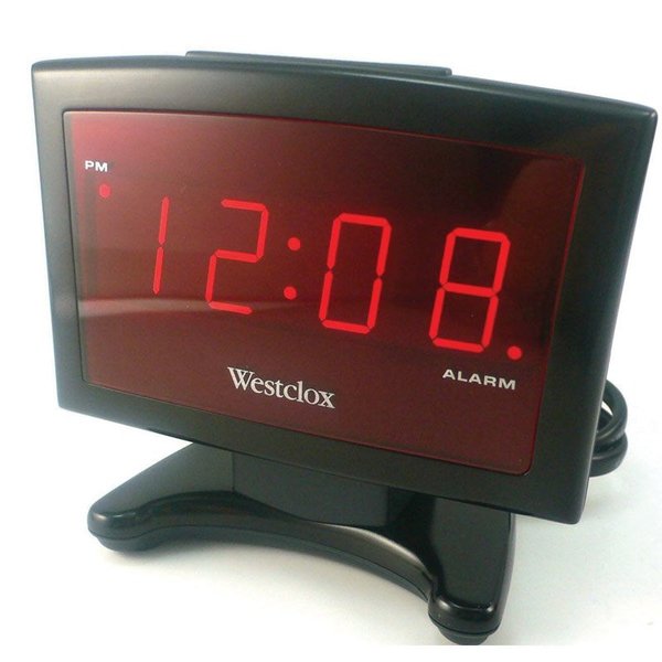 Westclox CLOCK ALARM 0.9"" LED 70014A